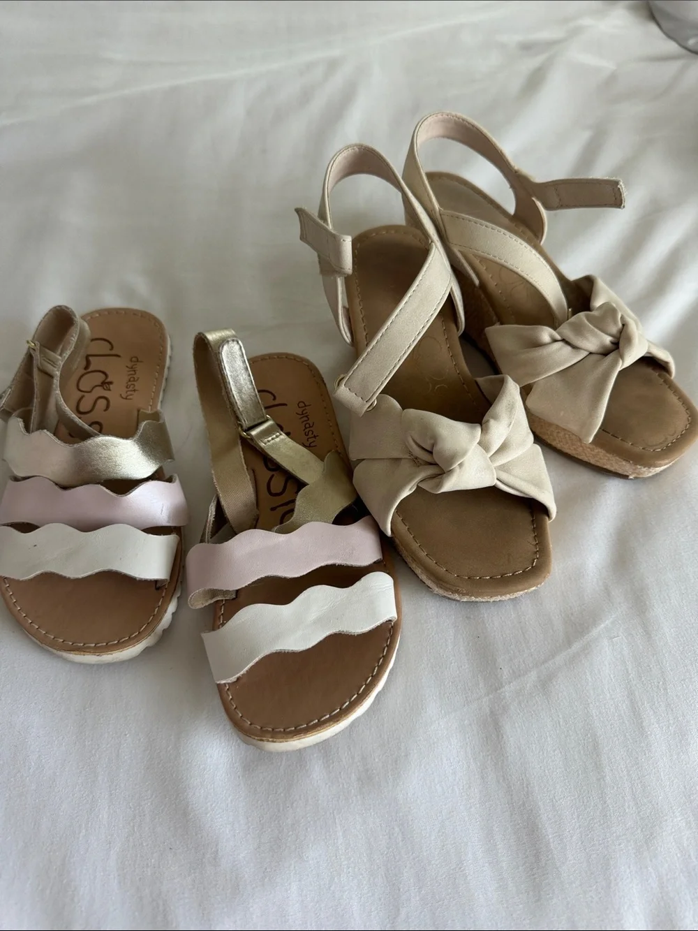 Bundle 2 pairs Girls Sandals size 13T